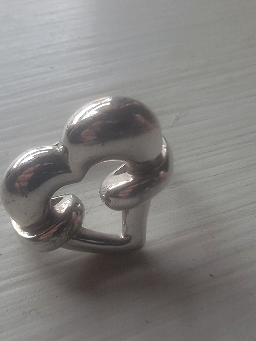 Chunky Sterling Silver Heart Ring